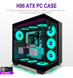 Amanson Funda Para Pc Preinstala 9 Ventiladores Argb, Atx Mi