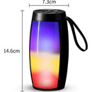 Parlante Portatil 3 Usb Inalambrico Luces Led Bluetooth 5w Negro