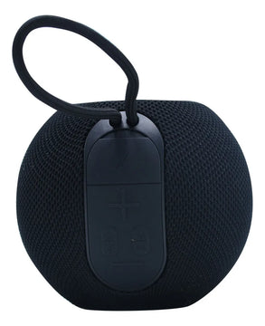 Parlante 12w Vta Colorfully Sfere Con Radio Fm Color Negro