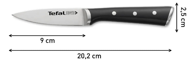 Cuchillo para Pelar TEFAL Ice Force 9cm Negro