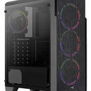Gabinete Chasis Gamer Aerocool Ore Saturn 4 Ventiladores Frgb
