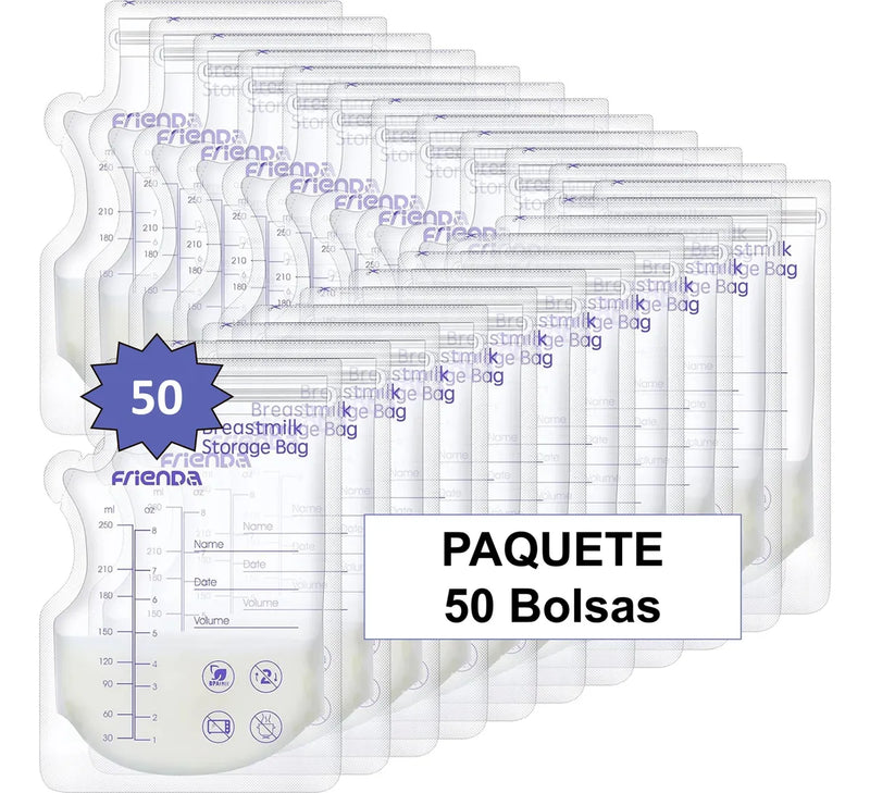 50 Bolsas De Almacenamiento De Leche Para Bebé