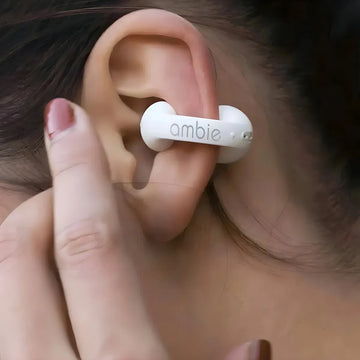 Auriculares Inalámbricos De Conducción Ósea Ambie Am-tw01 blanco