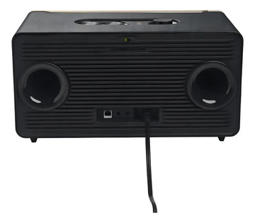 Parlante JBL Authentics 500 JBLAUTH500BLKAM portátil con bluetooth y wifi negra
