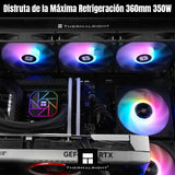 Enfriamiento Liquido Pc Cpu Ta 360 Argb Lga 1700 Am5 Negro