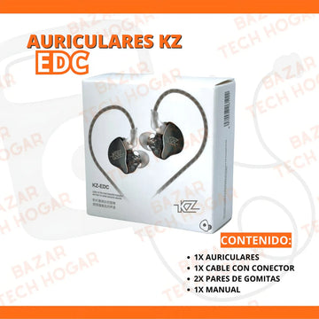 Audífonos Kz Edc Originales Hifi Para Monitor Sin Micrófono
