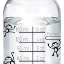 6 Frascos Medidor Envase Vidrio Almacenar Leche Materna 8 Oz