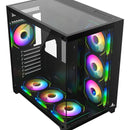 Gabinete Gamer Iceberg Crystal Cube Xl Negro X7 Fan Argb
