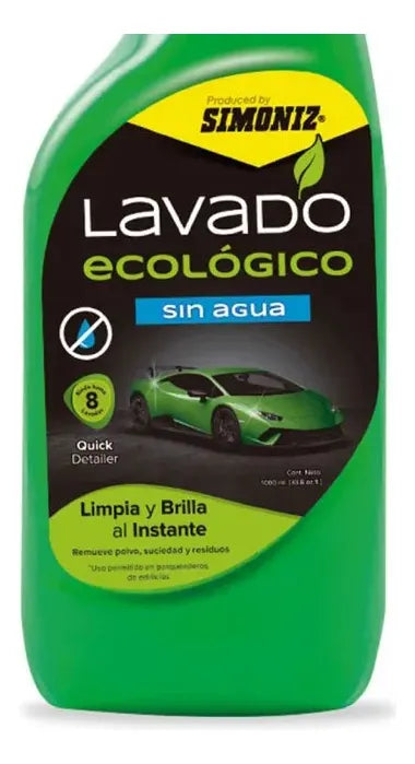 Lavado Ecológico Sin Agua Simoniz Limpia Abrillanta Protege