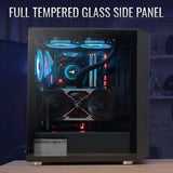 Chasis Gabinete Gamer Aerocool Interstellar + Rgb 5 Fans Color Negro