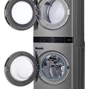 Torre De Lavado LG 25kg/22kg Aidd Turbowash360 Steamtm Plata Plateado