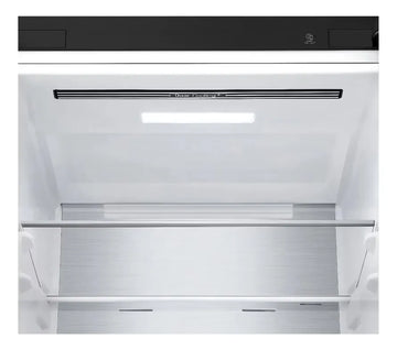Nevera Lg 343l Bottom Freezer Doorcooling+ Thinq Negro Mate Plateado