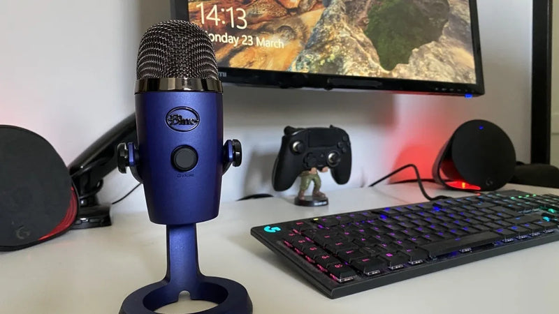 Micrófono Blue Yeti Nano Condensador Omnidireccional color vivid blueS