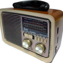 Radio Am Fm Parlante Usb Retro Recargable Bluetooth ¡ Mp3! Caqui