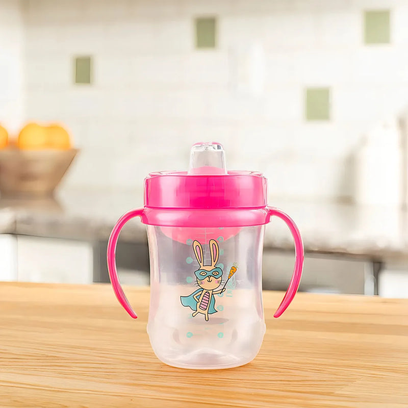 Vaso Entrenador Bebes Dr Browns 9oz Boquilla Flexible 9m+ Az Color Rosado Conejo
