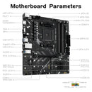 Motherboard Board B450 Am4 Placa Base B450 Amd Ryzen Negro