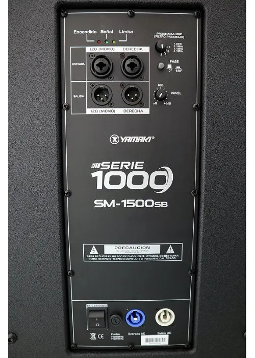 Subwoofer Activo Yamaki Sm1500sb 1000watts 15 Pulgadas Negro