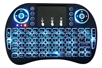 Mini Teclado Inalambrico Smart Tv Android Teclado Negro