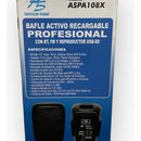 Cabina Activa De 10 Américan Sound Aspa108x Excelente Sonido Negro