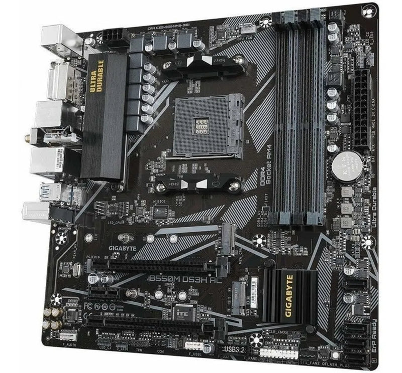 Motherboard Gigabyte B550m Ds3h Ac Amd Am4 Ddr4 Wifi Negro