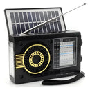 Radio Altavoz Bluetooth 3 Bandas Mp3 Recargable Panel Solar Diseño
