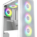 Caja Atx Iceberg Flow-e Blanca 4x Argb Front Mesh Blanco