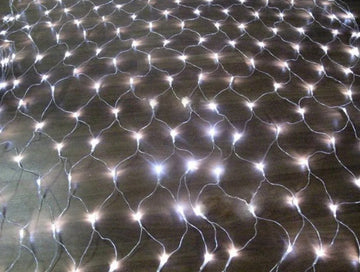 Luces Led Malla 200 Blanca 2x1 Instalacion Navidad Navideña