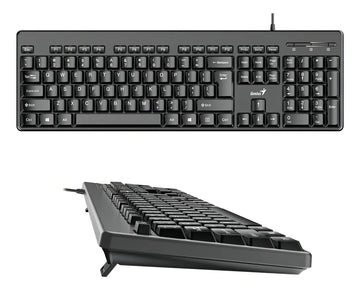 Teclado Genius QWERTY español color negro