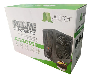 Fuente De Poder De 500 Watts Reales Jaltech Negro