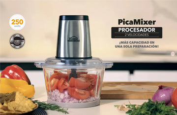Picatodo Picamixer procesador 1.5L Home Elements vidrio
