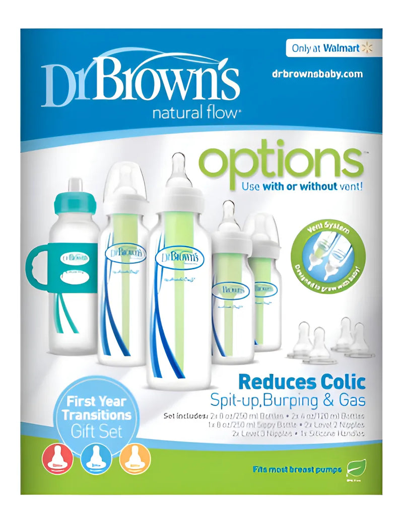 Dr Browns Set De Transición Del Bebe 5 Biberones Anticolico