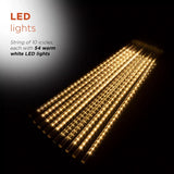 Extensión 10 Tubos Con Luces Navideñas Led Alpine