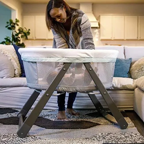 Cuna De Madera Plegable Con Mecedora Portátil - Wallace