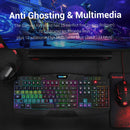 Combo Gamer 4en1 Redragon S101: Teclado, Mouse, Pad, Diadema Negro Negro