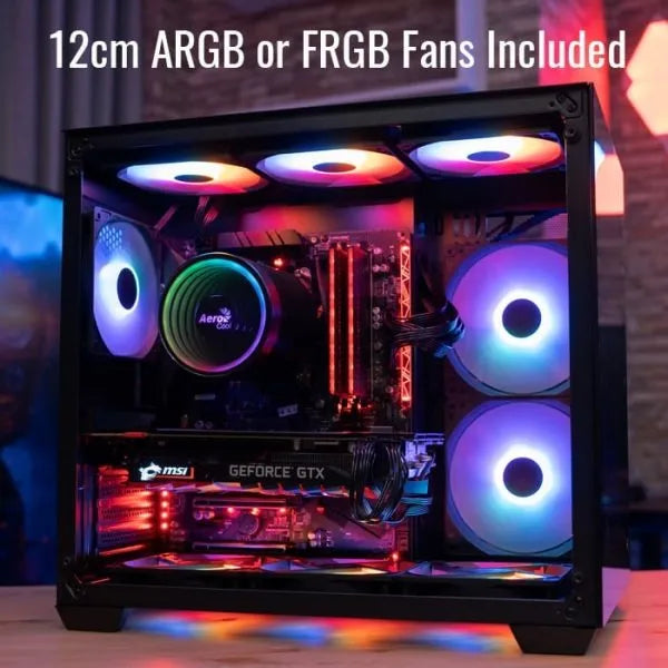 Gabinete Atx Gamer Aerocool Dryft Cubo 6 Ventiladores Argb