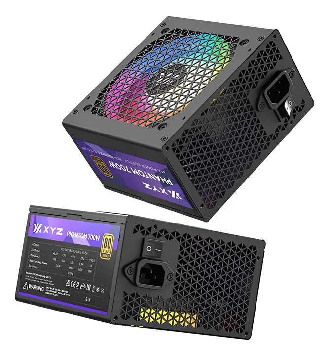 Fuente Poder Xyz Phantom 700w Argb 80+ Bronze Negro