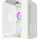 Chasis Gamer Iceberg Crystal Cube S 6 Fans Argb Atx Blanco