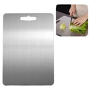 Tabla Cortar Alimentos Acero Inoxidable Antibacterial 30x20 Lisa