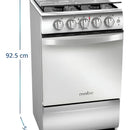 Estufa De Piso A Gas 50 Cm Inox Mabe Tx1g-7con