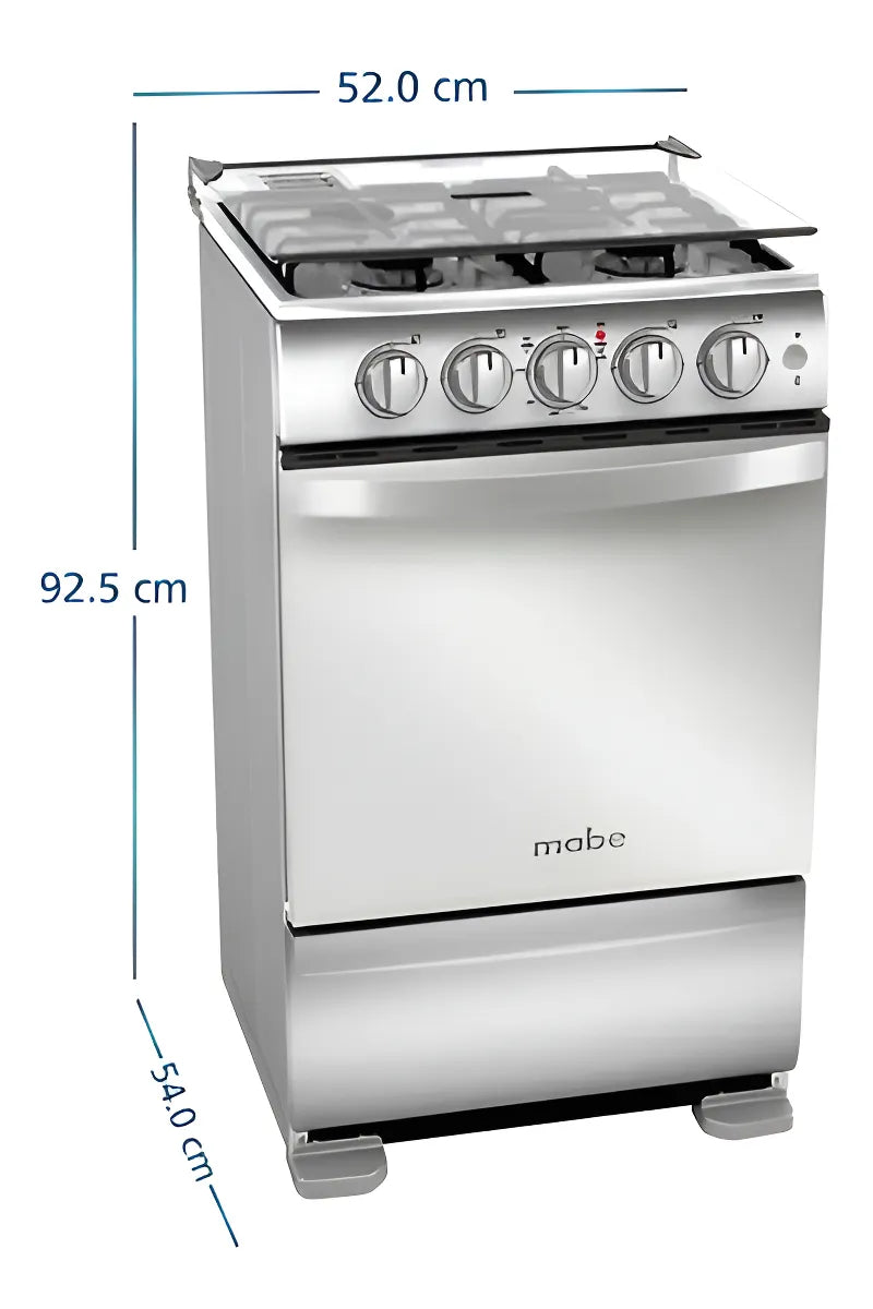 Estufa De Piso A Gas 50 Cm Inox Mabe Tx1g-7con
