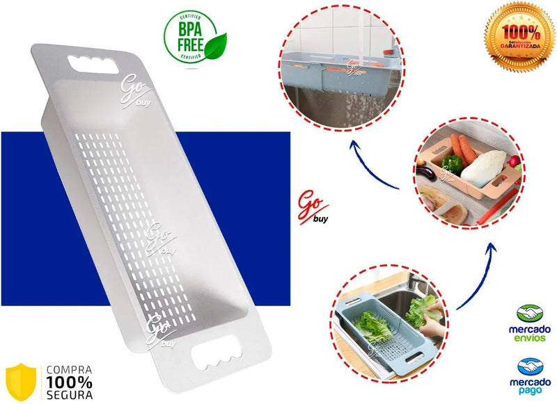 Colador Escurridor Frito Verdura Pasta Pasltico Grado Cocina Disponible