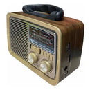 Radio Am Fm Parlante Usb Retro Recargable Bluetooth ¡ Mp3! Caqui