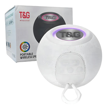 Parlante Portatil T&g Seisa Tg-337 Bluetooth Stereo Radio Fm Color Agua
