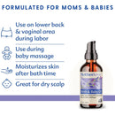 Motherlove Birth & Baby Oil (2 Onzas) Aceite Suave Con Infu.