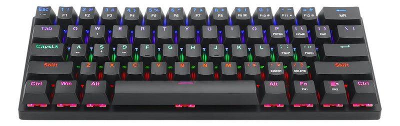 Teclado Gamer T-dagger Arena T-tgk321 Qwerty T-dagger Brown Español Color Negro Con Luz Rainbow