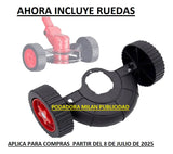 Guadaña Inalambrica Cortacesped Pasto Dos Baterias + Regalo - Rojo Verde O Naranja