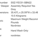 Cuna Para Bebé De Viaje 3 En 1 Nordmiex Junto Cama Moises Gris
