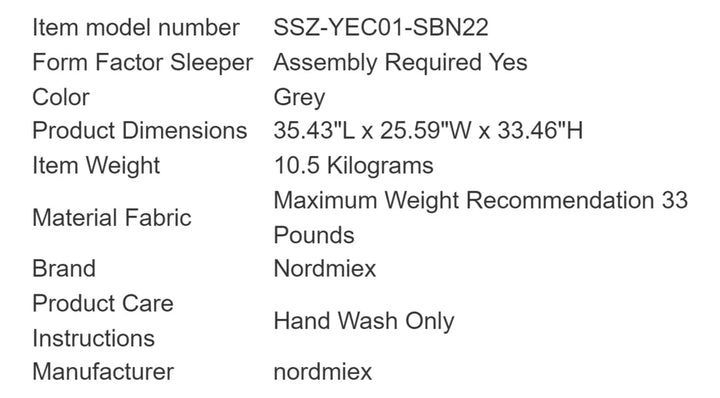 Cuna Para Bebé De Viaje 3 En 1 Nordmiex Junto Cama Moises Gris