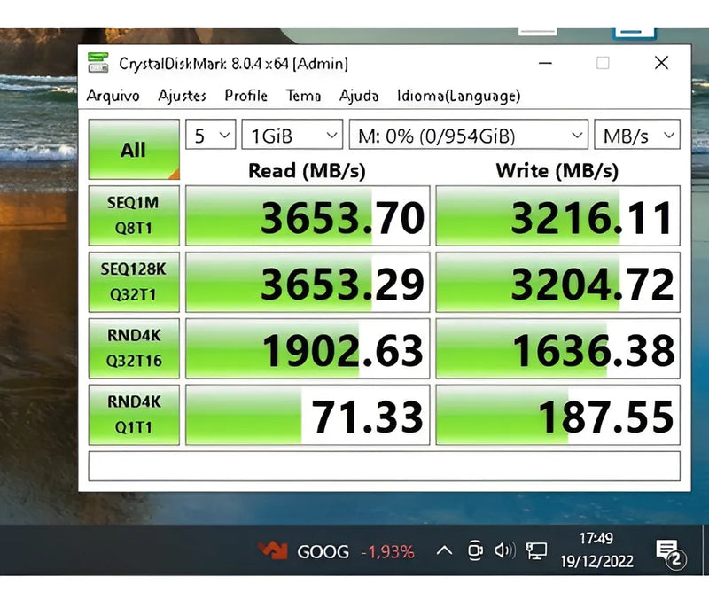 Disco Sólido Ssd Kingspec NX-1TB Nx Series 1tb Pcie 3.0 X4 3400 Mb/s Nvme M.2