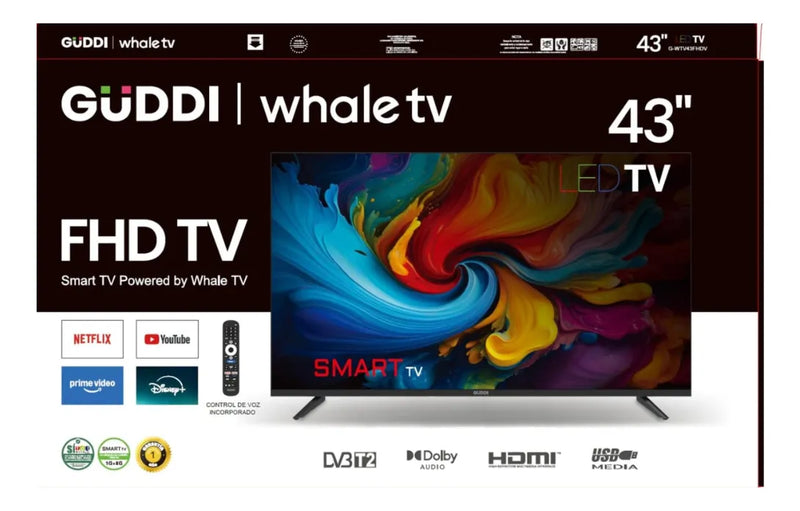 Tv Smart Tv 43 Android Full Hd + Control Comando De Voz